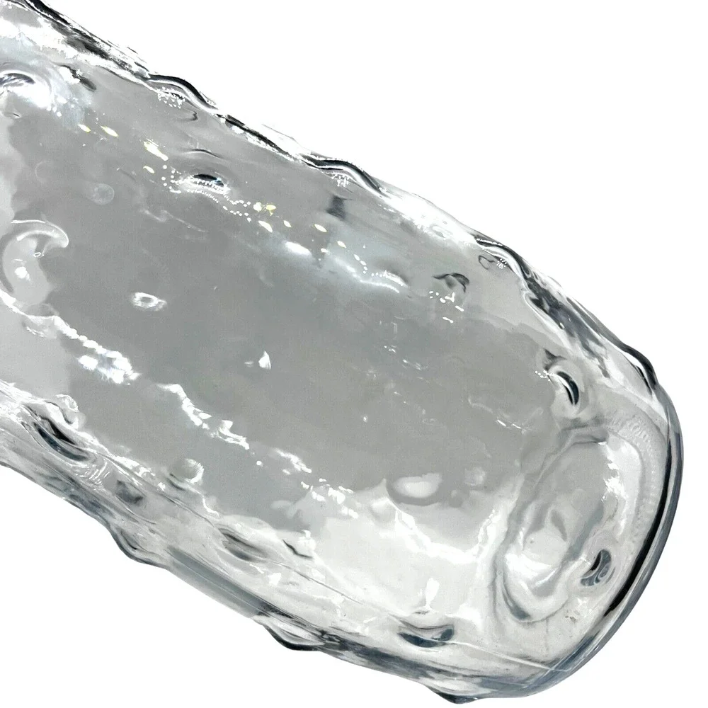 Hoosier Glass Bubble Glass Clear Vase 8.5 inches No Chips or Cracks Vintage